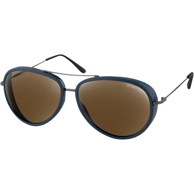 Bobster Ice Sunglasses - Matte Navy Gunmetal - Brown HD Silver Mirror Bobster Ice Sunglasses - Matte Navy Gunmetal - Brown HD Silver Mirror