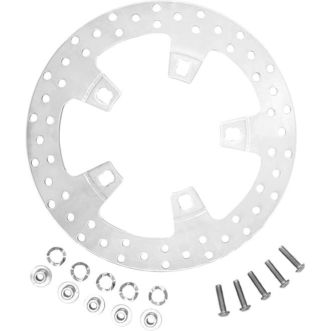 Coastal moto Brake Rotor - 320 mm - Front - Polished - '24 FLHX/FLTR