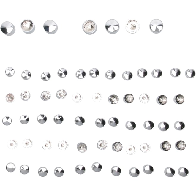 Drag specialties Bolt Covers - Engine - Chrome - XL