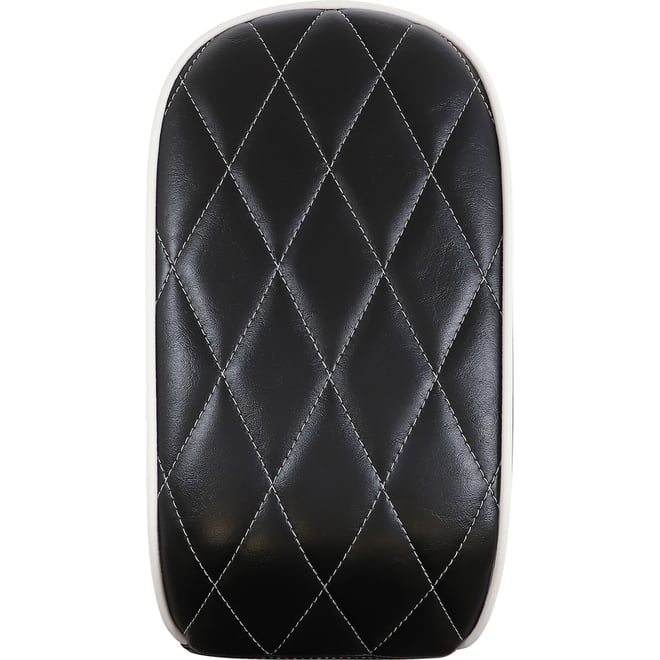 Le pera Bare Bones Pillion Pad - White Diamond - Black - FL/FX '18-'23