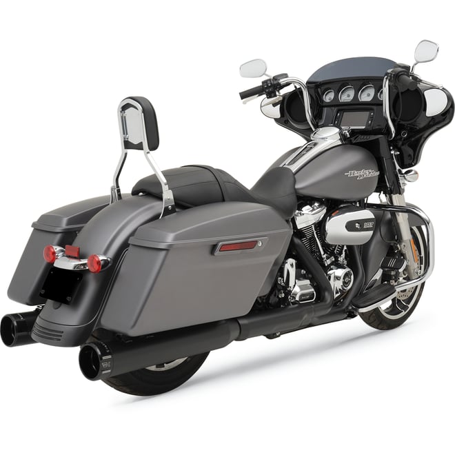 Khrome werks 4.5" Mufflers for Touring - Black with Klassic