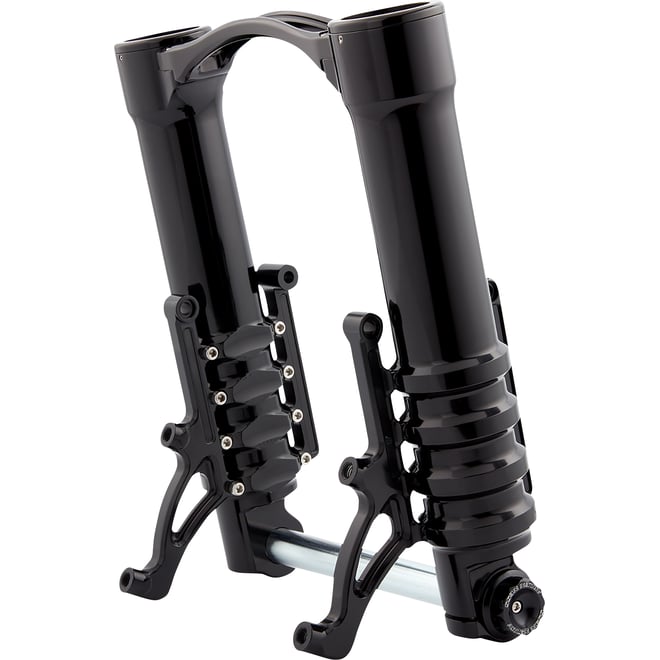 Arlen ness Fork Legs - 49 mm - Black Anodized - For Custom Radial Mount Brake Caliper