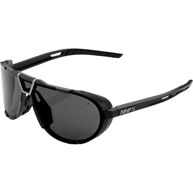 100% Westcraft Sunglasses - Matte Black - Smoke 100% Westcraft Sunglasses - Matte Black - Smoke