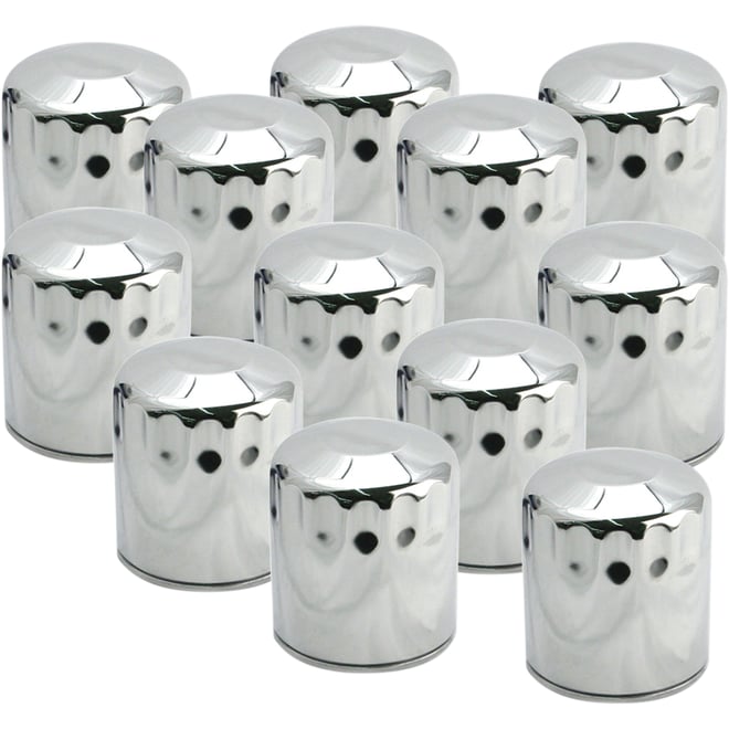 S&s cycle Oil Filter - Chrome - 12-Pack