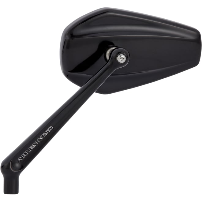 Arlen ness Mirror - Mini/Stocker - Side View - Hexagon - Black - Left