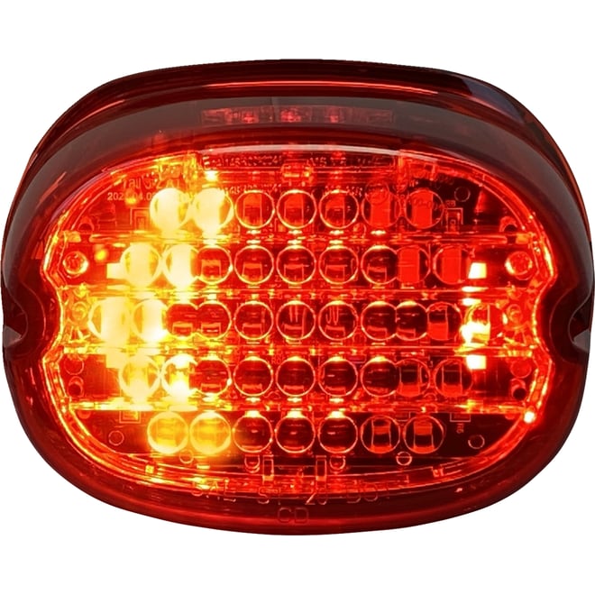 Custom dynamics Taillight w/ Integrated Turn Signal - No Window - Red Lens