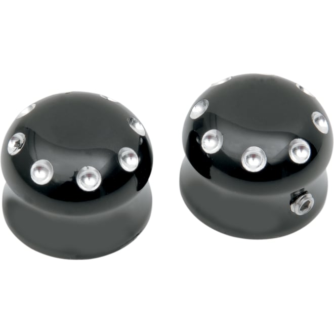 Covingtons Axle Cap - Front - Dimpled - Black