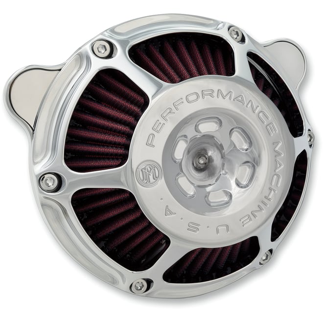 Performance machine (pm) Max HP Air Cleaner Kit - Chrome