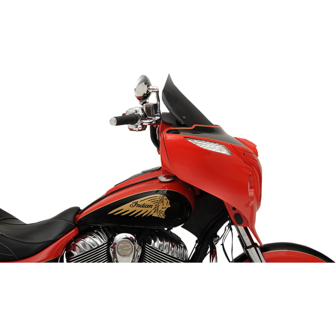 Klock werks Flare™ Windshield - 14" - Tall - Dark Smoke - Indian