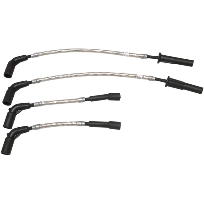Magnum shielding Spark Plug Wire Set - Polished Stainless - Softail '18+