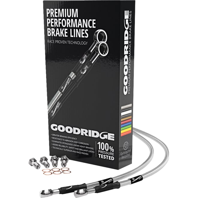 Goodridge Brake Hose Kit - Front - FLSTS '97-'03 Non-ABS Models Goodridge Brake Hose Kit - Front - FLSTS '97-'03 Non-ABS Models