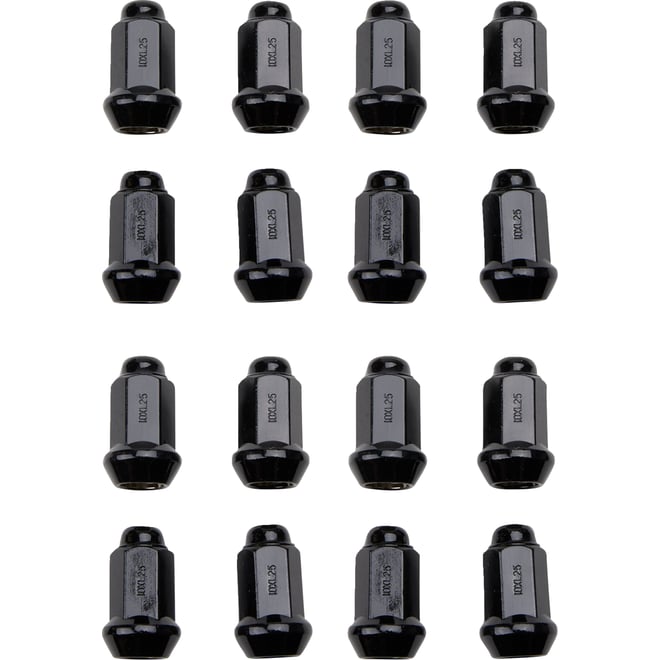 Itp Lug Nut - Black - 12 mm
