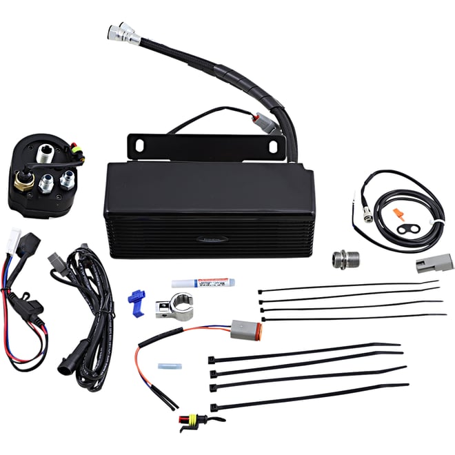 Ultracool Below Regulator Mount Oil Cooler- Gloss Black