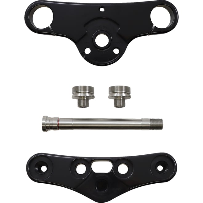 Hawg halters Triple Tree Kit - Black - 49 mm