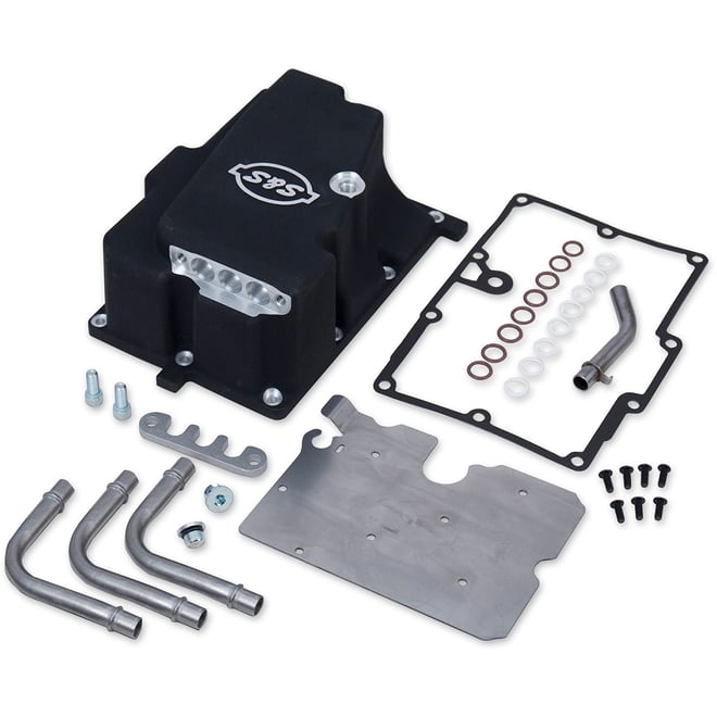 S&s cycle Motor Install Kit - Black - FXD
