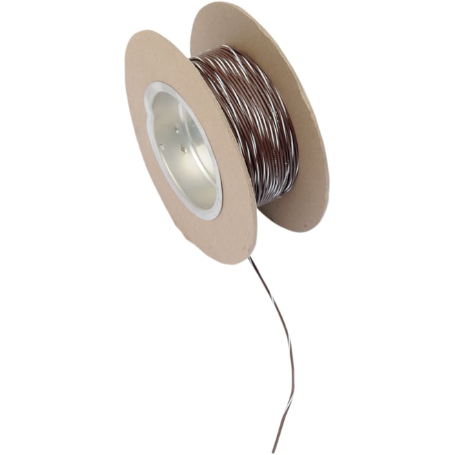 Namz 100' Wire Spool - 18 Gauge - Brown/White