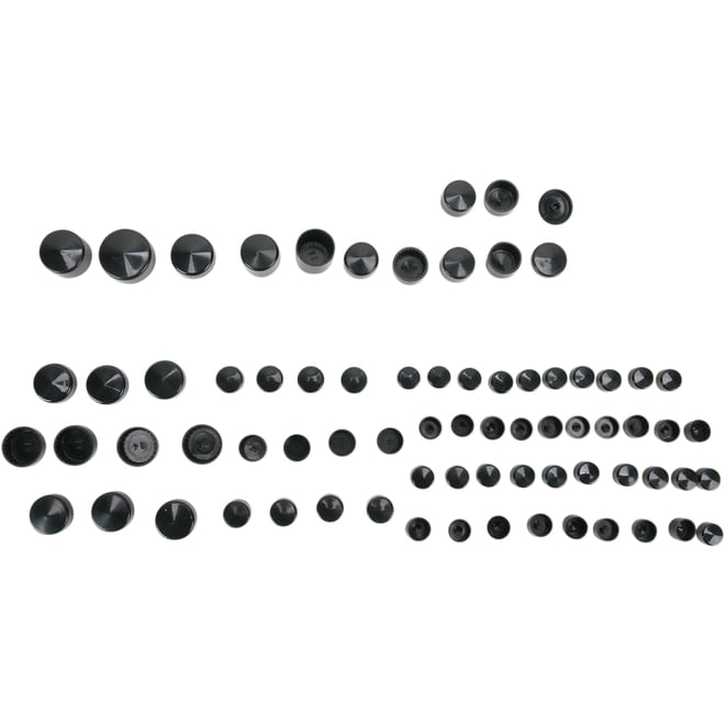 Drag specialties Bolt Covers - Black