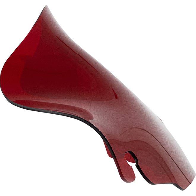 Klock werks Kolor Flare™ Windshield - 6-1/2" - Red - FLH