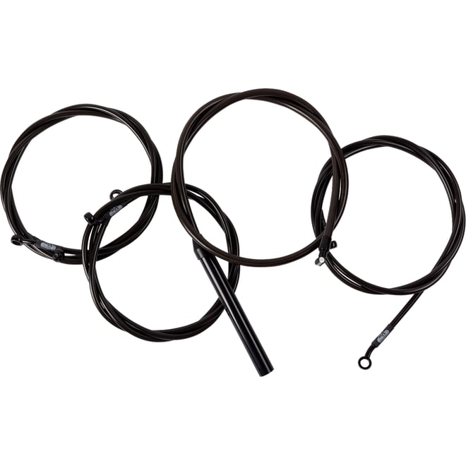 La choppers Handlebar Cable/Brake Line Kit - Complete - 12" - 14" Handlebars - Midnight La choppers Handlebar Cable/Brake Line Kit - Complete - 12" - 14" Handlebars - Midnight