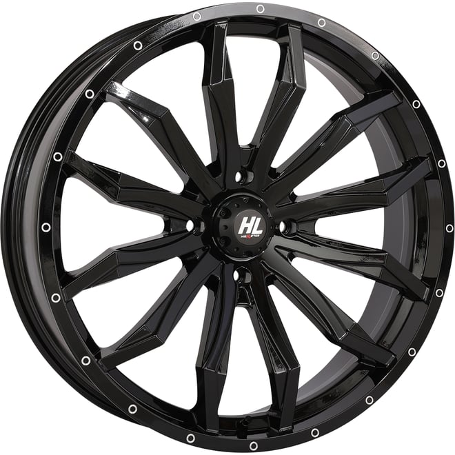 High lifter Wheel - HL21 - Front/Rear - Gloss Black - 22x7 - 4/156 - 4+3 (+10 mm)