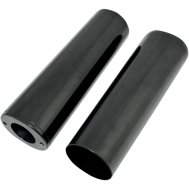 Drag specialties Fork Slider Covers - Gloss Black - Smooth - Extended +4" (10.5")