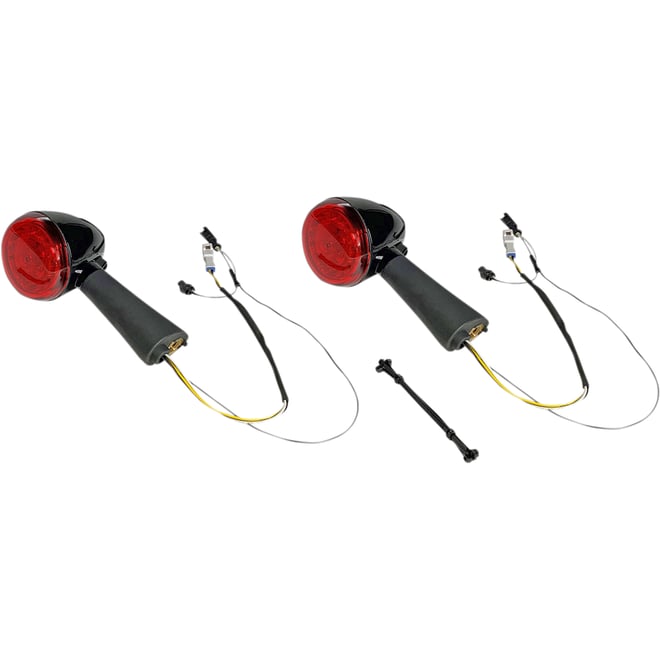 Custom dynamics Rear LED Turn Signal Ringz - Black - Scout