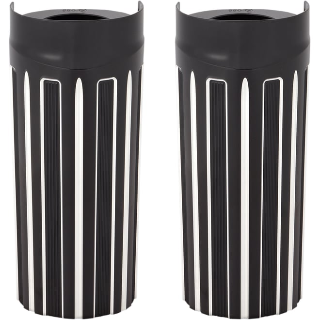 Arlen ness Fork Boot Covers - +2" - Black Anodized - 10-Gauge - FLHT