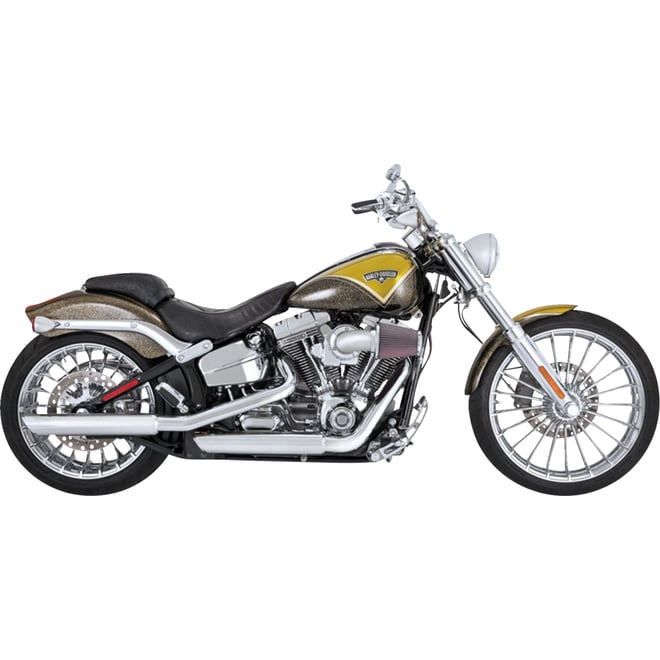 Vance & hines 3" Twin Slash Slip-On Muffler - Chrome Vance & hines 3" Twin Slash Slip-On Muffler - Chrome
