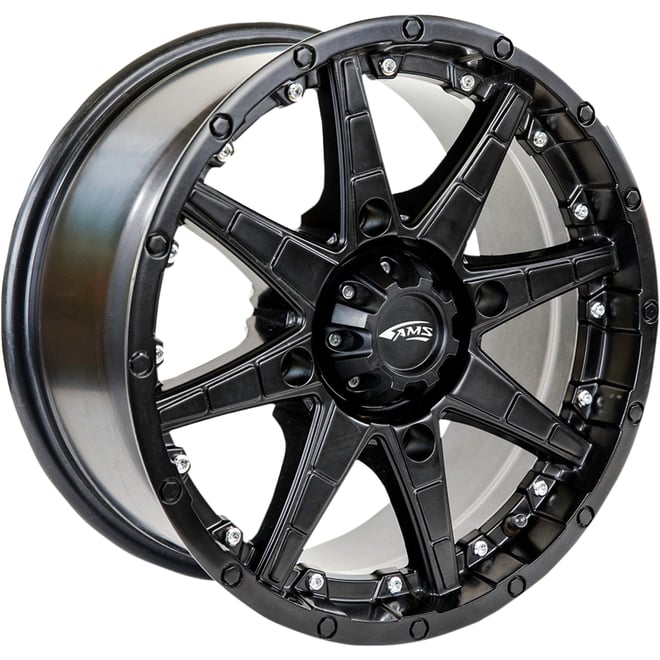 Ams Roll'n 105 Wheel - Front/Rear - Black - 15x7 - 4/156 - 5+2