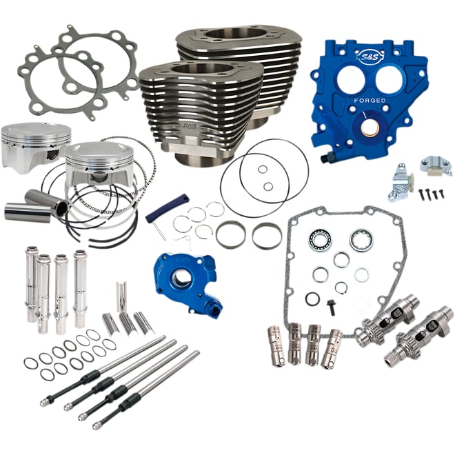 S&s cycle 100" Power Package Performance Kit - Chain Drive - Black
