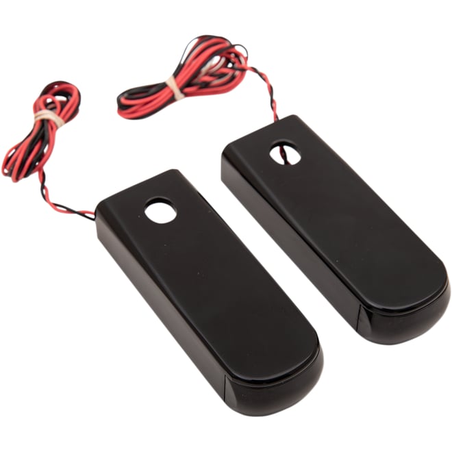 Alloy art LED Strut Light - Smoke/Red Black FLHC