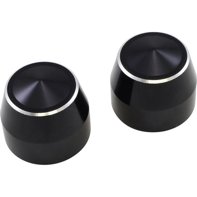 Accutronix Axle Caps - Black - Elite - 25 mm
