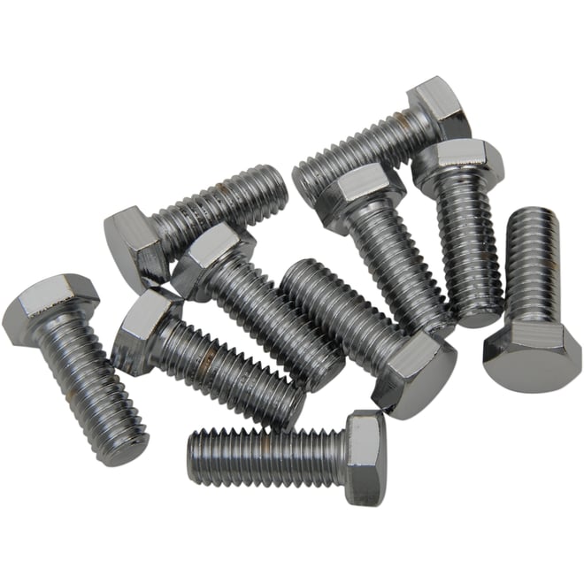 Drag specialties Bolts - Hex-Head - Chrome - 3/8"-16 x 1-1/4"