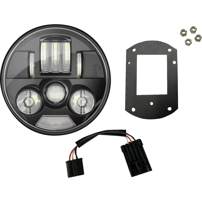 Custom dynamics ProBEAM® Headlight Kit - 5-3/4" - Black - FXLRST/FXRST