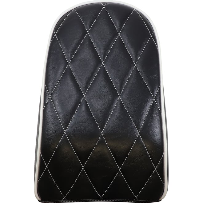 Le pera Bare Bones Pillion Pad - Diamond - Black w/ White Stitch - FLFB/S '18-'23