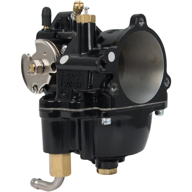 S&s cycle Super G Carburetor - Standard Bore - Black