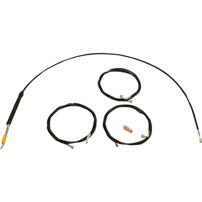 La choppers Handlebar Cable/Brake Line Kit - 15" - 17" Ape Hanger Handlebars - Black Vinyl La choppers Handlebar Cable/Brake Line Kit - 15" - 17" Ape Hanger Handlebars - Black Vinyl