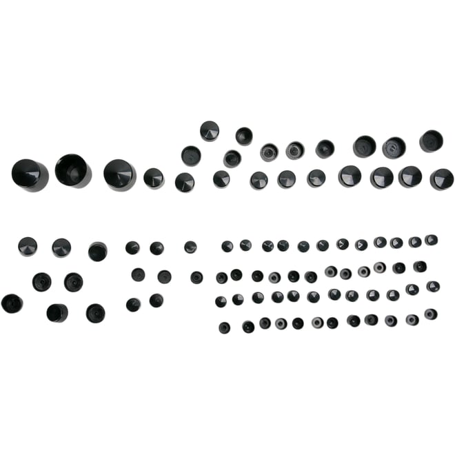 Drag specialties Bolt Covers - Black