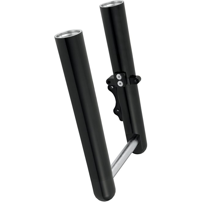 Arlen ness Fork Legs - Black Anodized - Smooth - Dual Disc - '00-'07 FLT