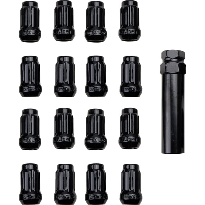 Itp Lug Nut - Black - 12 mm