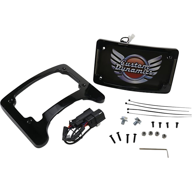 Custom dynamics License Plate Frame/Turn Signal Eliminator - Black