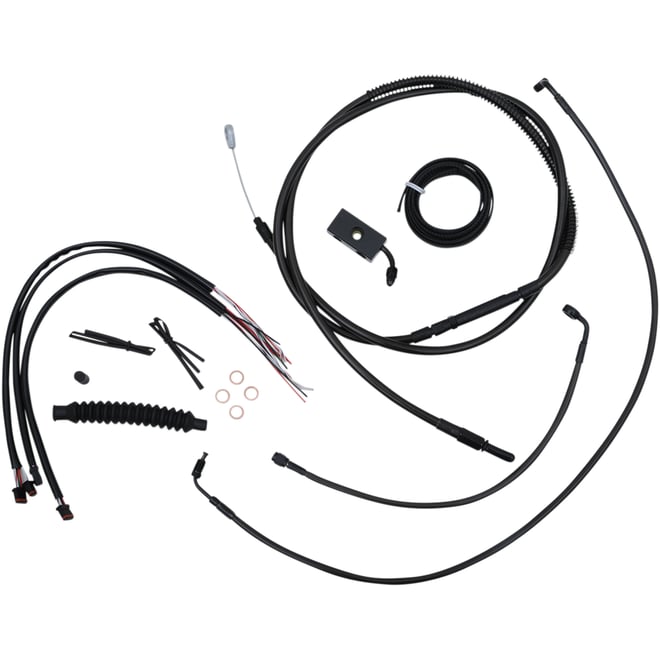 La choppers Handlebar Cable/Brake Line Kit - Complete - 18" - 20" Handlebars - Midnight La choppers Handlebar Cable/Brake Line Kit - Complete - 18" - 20" Handlebars - Midnight