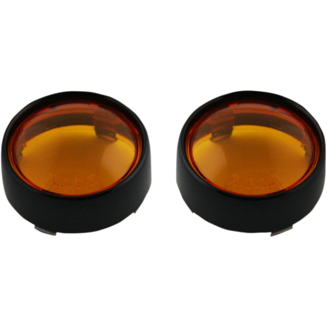 Custom dynamics Bullet Signal Lenses - Black/Amber