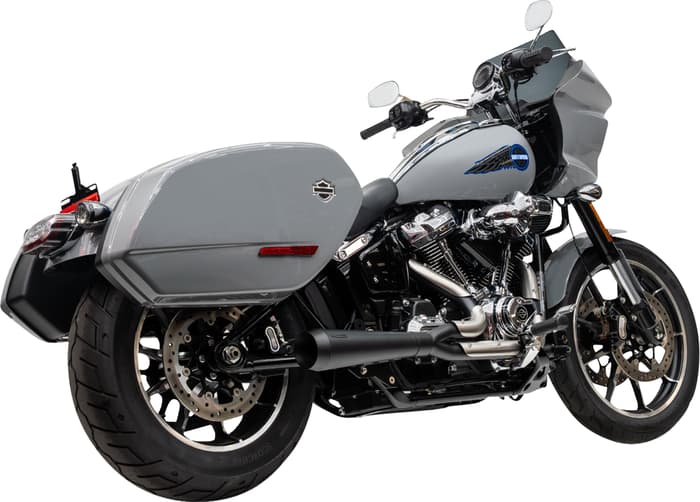 Trask 2-into-1 Assault Exhaust System - Black - Softail M8
