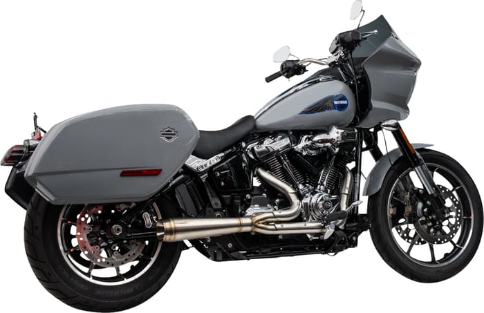 Trask 2-into-1 Assault Exhaust System - Stainless Steel - Softail M8
