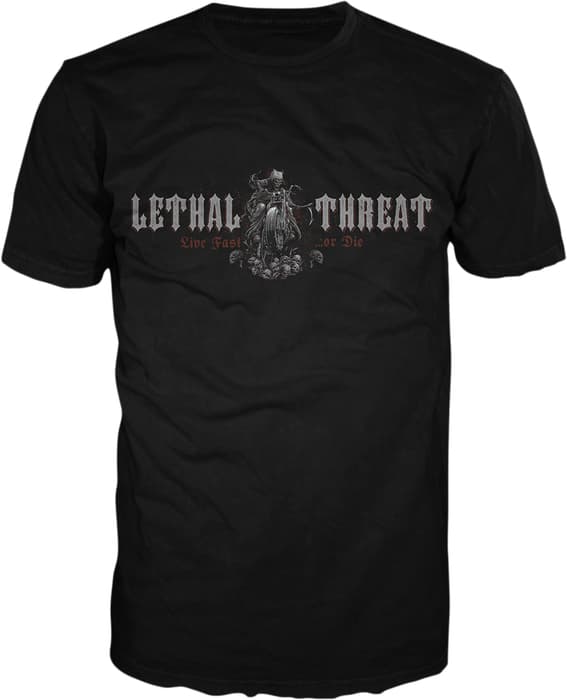 Lethal Threat Live Fast Reaper T Shirt Black 